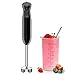 Bonsenkitchen Elektrischer Stabmixer Set, 1000W Pürierstab mit 700ml Messbecher, 2 Geschwindigkeitsstufen, Edelstahlmesser, für Smoothies, Suppen, Babynahrung, Saucen, Milchshakes, (Schwarz)