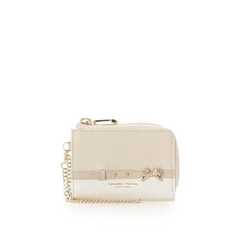 [Samantha Thavasa petit choice] [サマンサタバサプチチョイス] ビジューリボンバイカラー キーケース ベージュ FREE