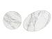 Sugar & Cloth SC5BFGSMB02 Serving Set, 2 Piece, Marble/Gold Trim