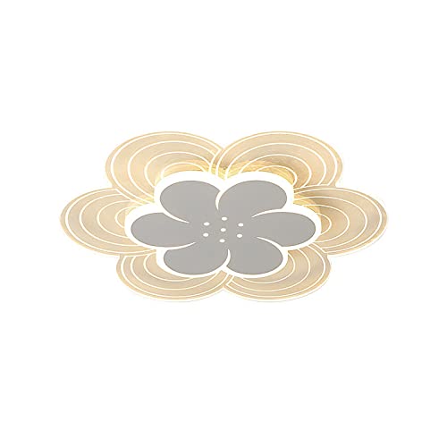 Plafonnier moderne LED dimmable blanc en forme de fleur pour éclairage de salon