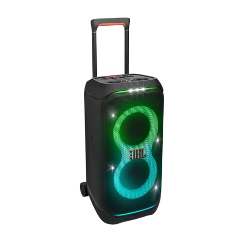 Image of JBL PartyBox Stage 320 Portable Party Speaker with Wireless Two Microphone System (Black)