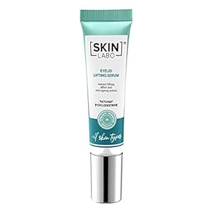 SkinLabo – Sérum efecto lifting para los párpados. Contorno de ojos para párpados caídos, hidratante y tonificante. Para…