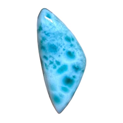Larimar triangle naturel 23x18mm pour créer vos propres bagues et colliers d'été bohèmes