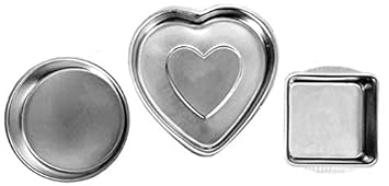 EVER GOLD Aluminium Cake Mould/Pan - Set of 3