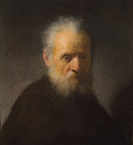 Affiche Toile Vieil homme à barbe Rembrandt décoration mural