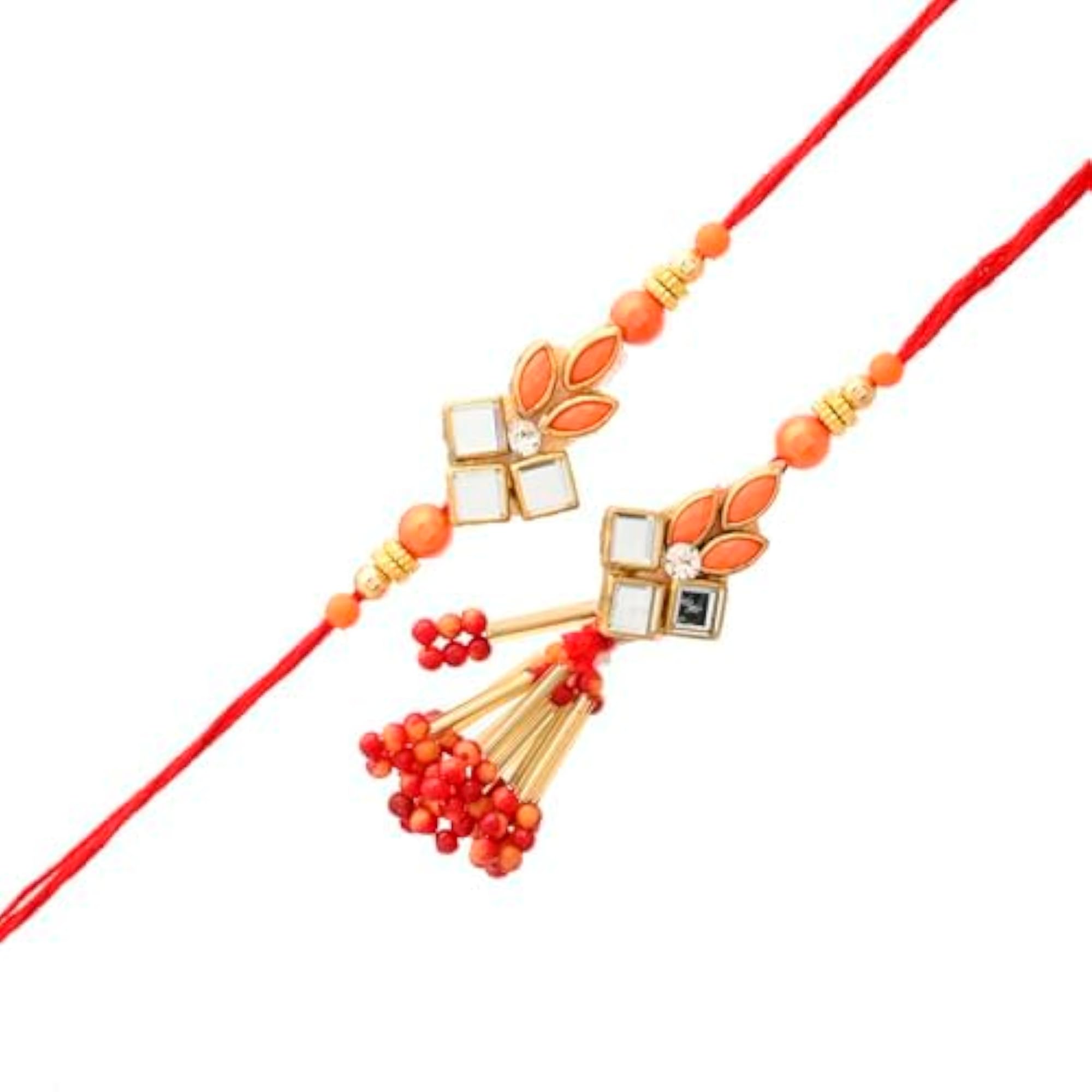 Couple Rakhi Combo Set with Fridge Magnet for Brother and Bhabhi