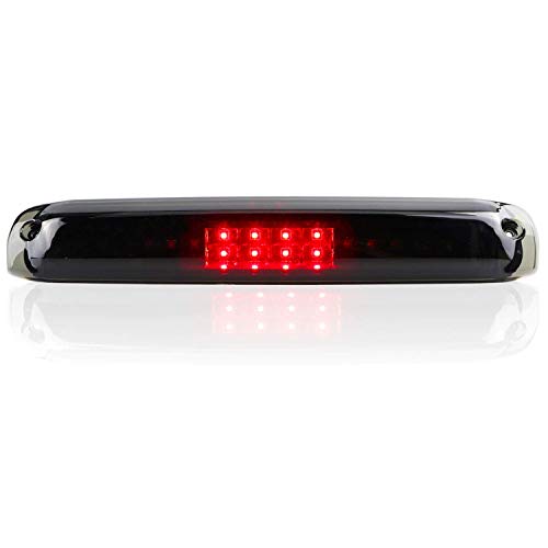 Auto Dynasty Dual Row LED Chrome 3rd Third Tail High Mount Stop Brake Light Cargo Lamp Compatible with Silverado Sierra GMT800 99-07
