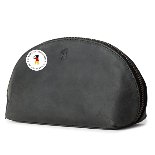 Berliner Bags Vintage Kosmetiktasche Zoe, Kulturtasche aus Leder, Schminktasche und...