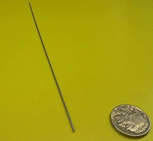 316 Stainless Steel Hardened Shaft 1mm Diameter x 200mm Long 5 pcs