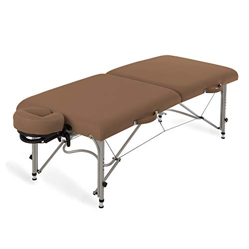 Image of EARTHLITE Portable Massage Table Luna - 30 inch Wide, CFC Free Professional Foam, Weighs Only 29lbs, Patented, Strong Aluminum Reiki Frame (Working Weight 750lbs)