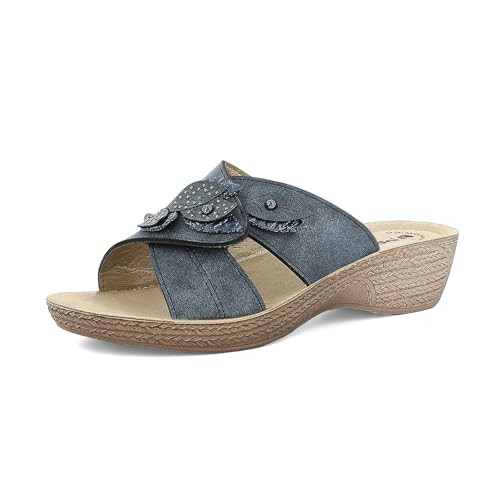 Mules inblu femme contre les pieds douloureux semelle cuir souple
