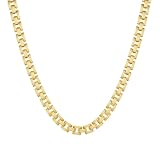 Lushboom 18K Gold Plated Watch Strap Chain Adjustable Necklace for Women Gold Plated Jewelry Gifts