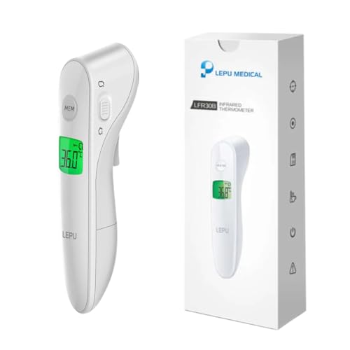 Thermomètre frontal non contact infrarouges pour mesurer la température sans douleur ni réveil