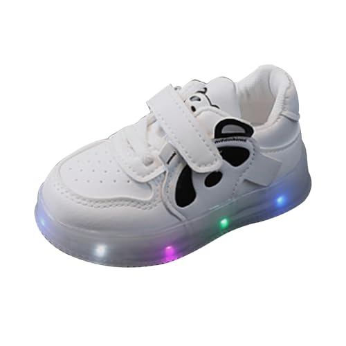 Baby Toddler Infant Boys Girls Light Up Shoes Kids Unisex Color Block Luminous Big Girls Tennis Shoes Size 4