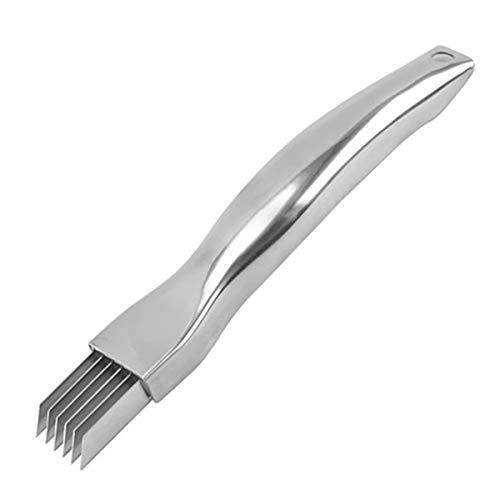 Kitchen Shred Silk The KnifeStainless Steel Scallion Cutter Vegetable Garlic Cutter Food Speedy Chopper Green Onion Cutter Slicer for Kitchen Cutting Vegetable Onion Garlic Cutter Tool 