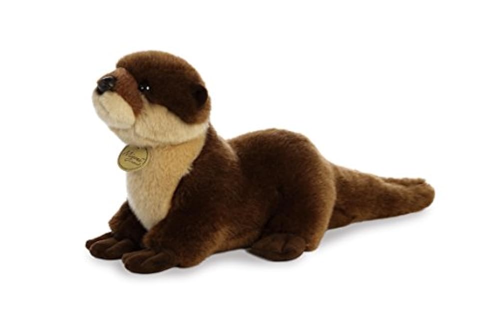 Aurora? Realistic Miyoni? River Otter Stuffed Animal - Lifelike Detail - Cherished Companionship - Brown 11 Inches