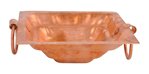 Image of SHIV SHAKTI ARTS Copper hawan Kund | Yagya Kund | Poojan Home - Temple, Ritual Pooja Pourpose, Indian Cultural Religious Item, (NO 6)