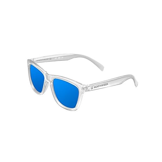 NORTHWEEK Kids Seabright - Gafas de Sol para Niño y Niña, Polarizadas, Translúcido/Azul