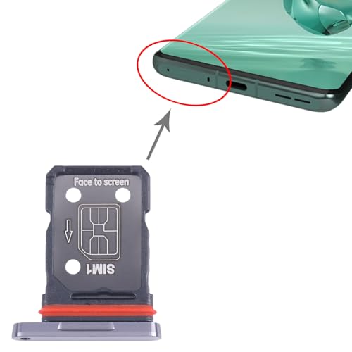 Image of Original SIM Card Tray + SIM Card Tray for OnePlus 12 PJD110, CPH2573, CPH2581 (Silky Black)