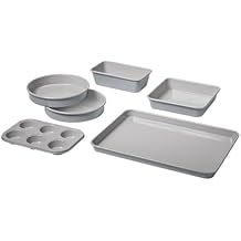 Cuisinart Chefs Classic Ceramic 6-Piece Culinary Collection Ceramic Nonstick Bakeware Set - Gorgeous Gray