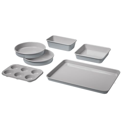 Cuisinart Chef's Classic Ceramic 6-Piece Culinary Collection Ceramic Nonstick Bakeware Set - Gorgeous Gray