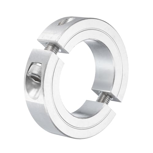 uxcell Double Split Clamp-On Shaft Collar 1-5/8" Bore, Aluminum Alloy