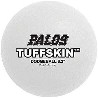 Palos Sports TuffSKIN Foam 6" Dodgeball Set of 12 White