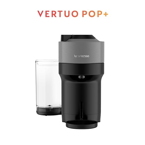 Image of Nespresso Vertuo Pop+ Coffee and Espresso Maker by Breville with Milk Frother, Dark Grey