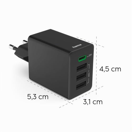 Hama Chargeur USB USB C® femelle Power Delivery 3.0 pour prise murale USB Power Delivery USB PD - vue 4