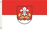 doppel umsäumt U24 Flagge Fahne Ensdorf (SAAR) 90 x 150 cm