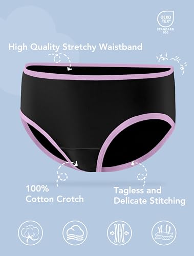Girls Underwear for Teens Ages 8-16 Cotton Soft Girls Panties Pack of 82