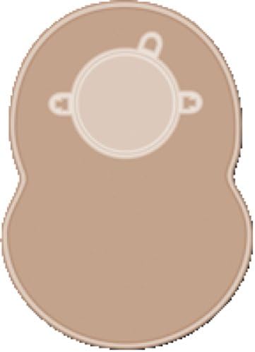 For Life GMBH Stomocur Clic Two-piece Closed Colostomy Pouch with Locking Ring and Filter 2-3/4" Stoma Opening, 5-3/4" x 8", Skin-colored, Flat, Odor-proof (Box of 30 Each)