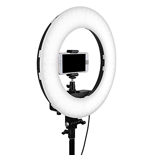 FACAZ Video-Ringlicht LED-Ringlicht mit Stativ-Ständer Dimmbares Selfie-Ringlicht für Vlog, Make-up, Videofotografie LED… – Bild 5