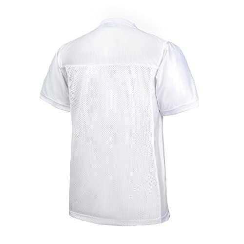 Ealer Blank Football Jersey Mesh Athletic Football Shirt Practice Sports Uniform White #TOP1