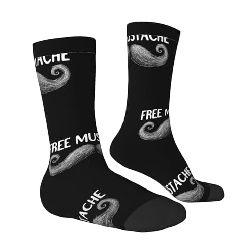 Free Mustache Rides Comfortable Stylish Socks Breathable Durable Perfect Fashionable Socks3