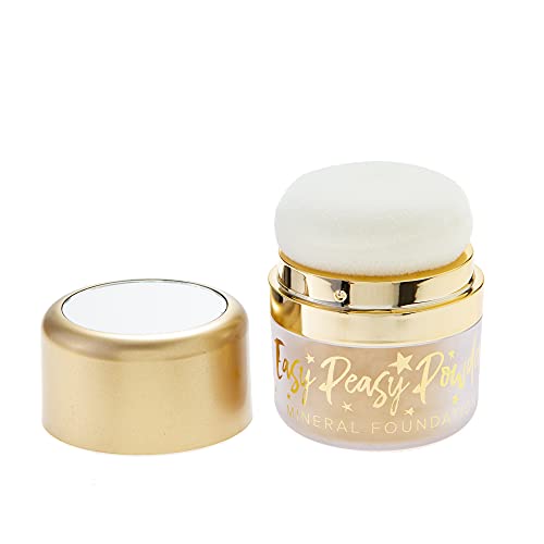 Belle Beauty by Kim Gravel Easy Peasy Foundation Face Powder - Loose Mineral Powder Full Coverage Foundation Makeup (Fair)