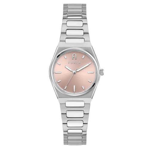 [�t����] �r���v FURLA TEMPO MINI �e���|�~�j �s���N ������ �X�e�����X�X�`�[�� �N�H�[�c 28.5MM Watch Jewelry Accessory �A�N�Z�T���[ WW00020011L1 ���f�B�[�X �V���o�[ [���s�A���i]
