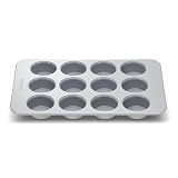 Caraway Non-Stick Ceramic 12-Cup Muffin Pan - Naturally Slick Ceramic Coating - Non-Toxic, PTFE & PFOA Free - Perfect for Cupcakes, Muffins, and More - Gray