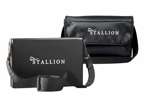 Image of Stallion Travel Cajon With Bag & Strap - Rich Bass & Snare, 2-sided - Black