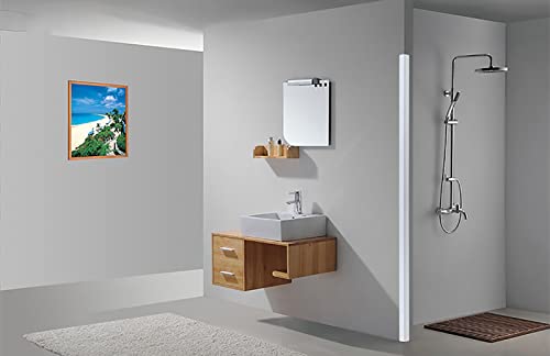 Protecteur d'angle mural en finition blanche pour angle de verre