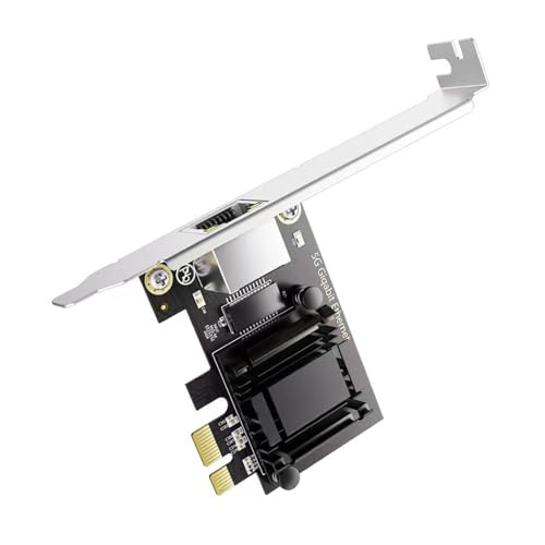 Carte Ethernet 5 Gbit/s PCIe RTL8126 avec dissipateur thermique aluminium et profil bas