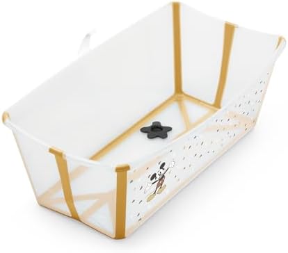 Banheira flexível transparente Mickey com plug térmico Stokke - B...