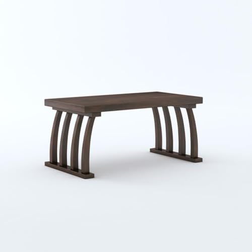 Image of MAMTA DECORATION Solid Sheesham Wood Coffee Table for Living Room | Wooden Center Table for Home, Hall, Office & Lounge | Modern Teapoy /Tea Table | Rectangular Wooden Coffee Table | Walnut Finish