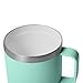 YETI Rambler 14 oz Ceramic Lined Stackable Mug, Vacuum Insulated, Stainless Steel with MagSlider Lid, Seafoam
