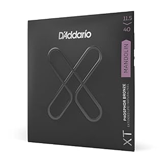 D’Addario Cordes XT pour mandoline XTM11540, bronze phosphoreux, Custom Medium, 11.5-40 - Les Beatles, Paul McCartney, John Lennon, RIngo Starr, George Harrison