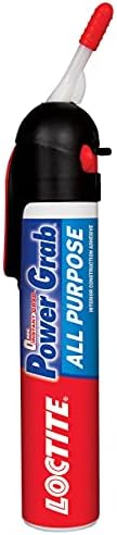 Loctite Power Grab Express All Purpose Construction Adhesive, 7.5 fl oz, 1 Pressure Pack - Versatile Construction Glue for Cement, Tile, Wall & More