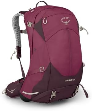 Osprey Sirrus 34 Hiking Backpack for Women Elderberry Purple/Chiru Tan O/S Sports, Fitness & Outdoors