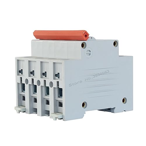 Mini disjoncteur domestique 4 pôles 400V avec fixation rail DIN