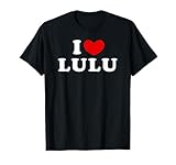 t shirt lululemon Design classique « I Love Lulu » avec police vintage