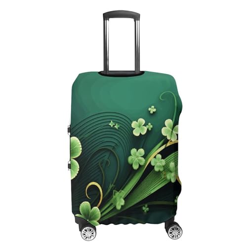 Happy St Patrick's Day Printed Luggage Cover Protector, Fits 18-32 Inch Luggage4